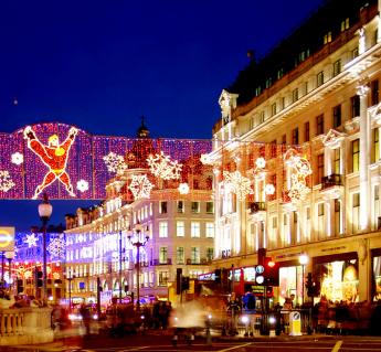 Christmas lights in Regent Street.